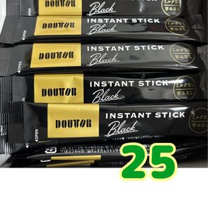 ドトールコーヒーインスタントスティックコーヒー25本 箱無し 値下げ不可ゆうパケットポストミニ発送 賞味期限2027.2以降