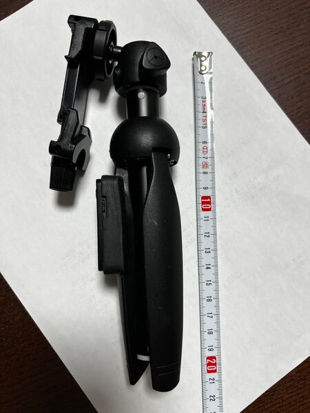 折りたたみ式黒三脚 約20cm 自撮り棒 ブルートゥース シャッター 遠隔 コンパクト