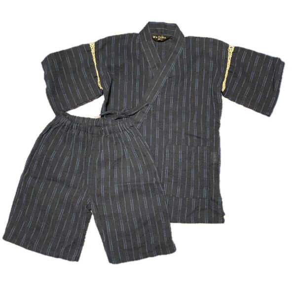 男児 キッズ 甚平 120サイズ 難あり 男の子 お祭り 花火 盆踊り