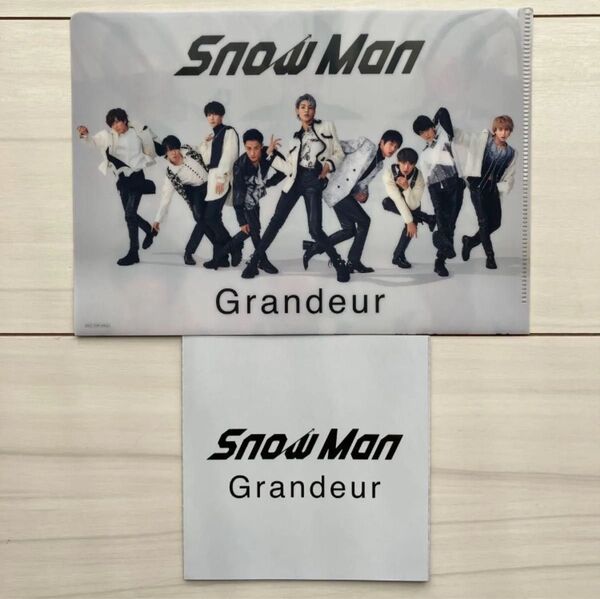 Snow Man Grandeur 購入者特典 セット A5 クリアファイル ソロアザージャケット