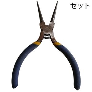 丸やっとこ プライヤー ペンチ 工具セット DIY 釣り フィッシング 電気工事 配線作業 アクセサリー 模型 プラモデル などに