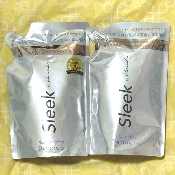 Sleek by sarasalon スリークバイサラサロン バランスエフェクト シャンプー&トリートメント 詰め替え 計2袋