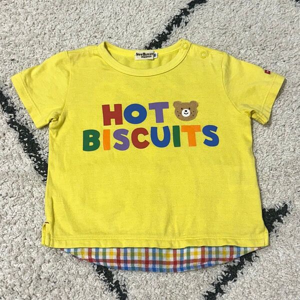 MIKIHOUSE HOTBISCUITS ミキハウス ホットビスケッツ 半袖 Tシャツ トップス プッチー くま 90