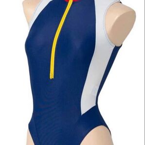 競泳水着 ネイビー×ホワイト×レッド レディース
