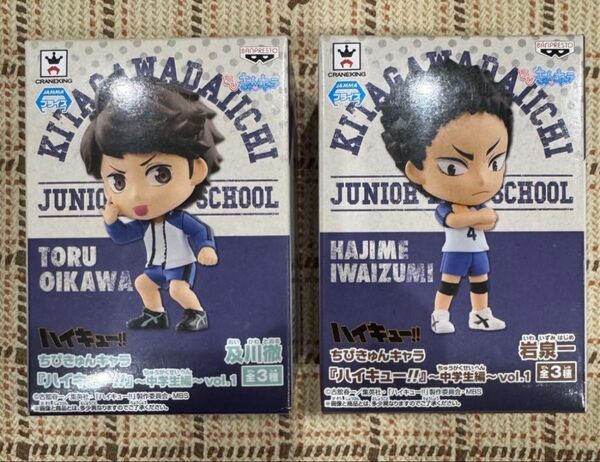 【未開封】ちびきゅんキャラ ハイキュー!!~中学生編~ 及川徹・岩泉一セット