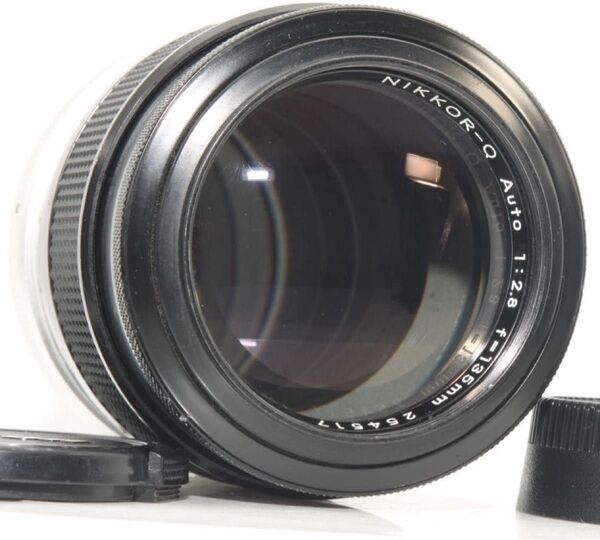 整備品 Nikon NiKKOR-Q Auto 135mm f2.8 非Ai 中望遠レンズ 単焦点レンズ オールドレンズ MF