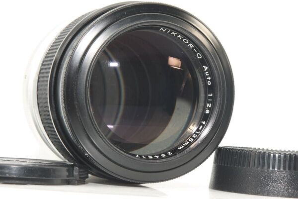 整備品 Nikon NiKKOR-Q Auto 135mm f2.8 非Ai 中望遠レンズ 単焦点レンズ オールドレンズ MF