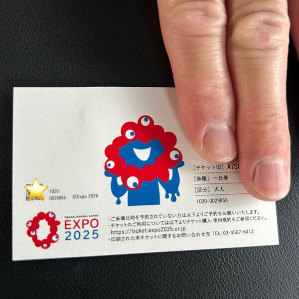 大阪万博チケット1枚 2025 未使用 入場チケット EXPO2025