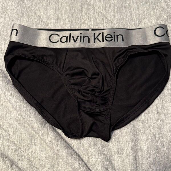 Calvin Klein マイクロファイバー ストレッチ ブリーフ ブラック