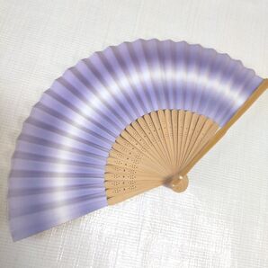 扇子 パープル グラデーション