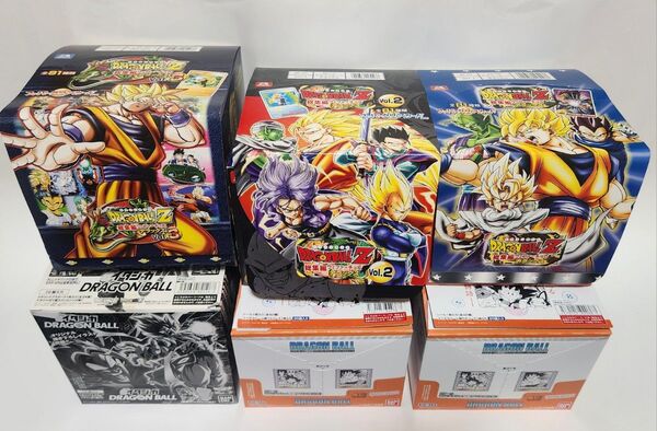 希少品2004年〜「ドラゴンボールZ総集編ウェファーチョコデラックス1〜3弾」「イタジャガ1弾」「40周年記念シール」箱のみ6個