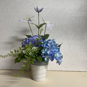 爽やかブルーのアレンジメント アーティフィシャルフラワー