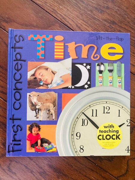 英語絵本 First concepts Time しかけ絵本 洋書 ¥1180 英語で子育て 時間 時計