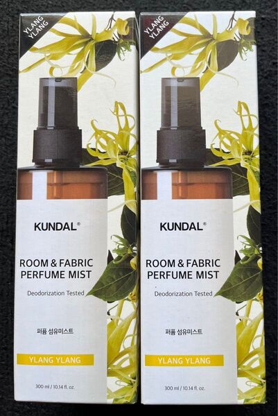 KUNDAL クンダル ルーム&ファブリック パフュームミスト イランイラン 300ml 2本