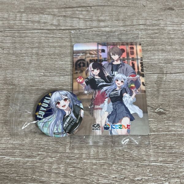 くら寿司 にじさんじ 缶バッジ クリアカード 2個セット