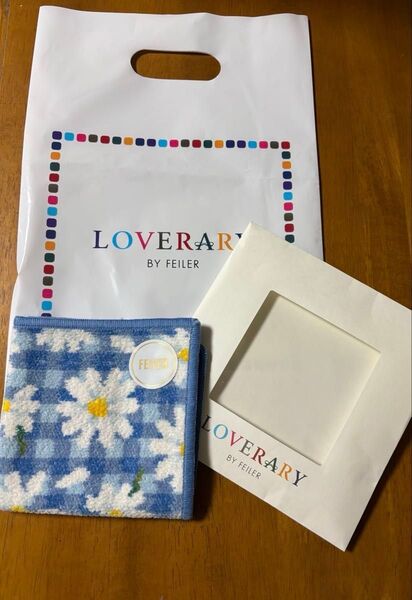 ラブラリー マーガレット ハンカチ Loverary by feiler タオルハンカチ ハンカチ ライトブルー フェイラー