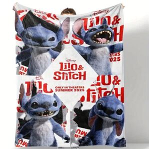 新品未使用 ふわふわブランケット スティッチ 実写版 ディズニー
