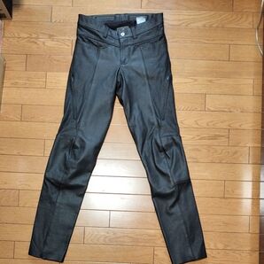 超美品 KADOYA カドヤ PL-PANTS 3 パンチングメッシュ レザーパンツ メンズМ