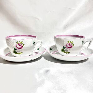【バラ売りOK】【美品】 ヘレンド ウィーンの薔薇 ピンク カップ&ソーサー