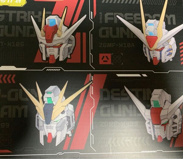 1/100 ヘッドモデル4種セット(ストライク/ストライクフリーダム/νガンダム/デスティニー)キーキャップ対応/未組立キット