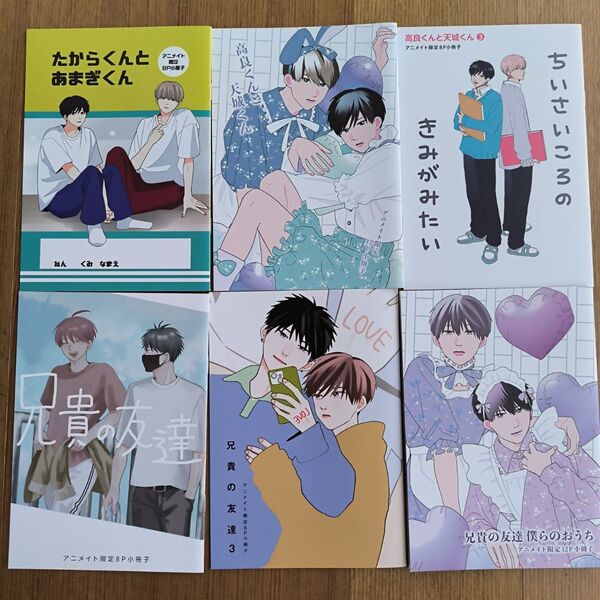 BL コミック 特典 高良くんと天城くん、兄貴の友達 小冊子まとめ売り