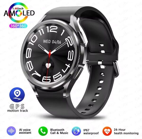 スマートウォッチ 1.46インチ AMOLED GPS Bluetooth