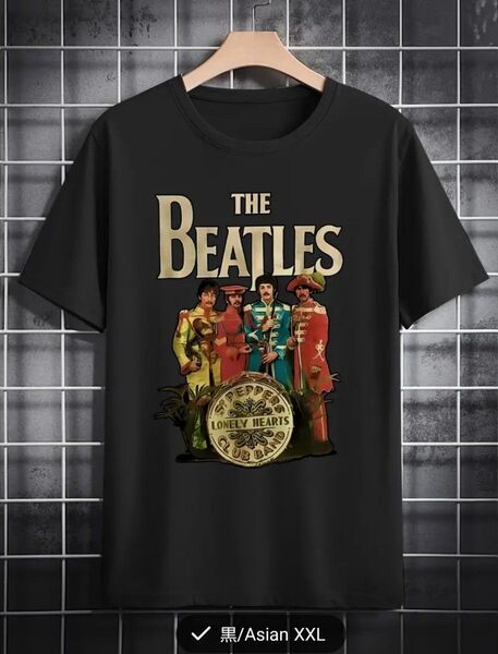 THE BEATLES Tシャツ Sgt.Pepper's Lonely Hearts Club Band XXL黒 綿100%