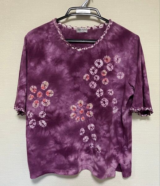 レディース 半袖Tシャツ しぼり 絞り染め サイズ M