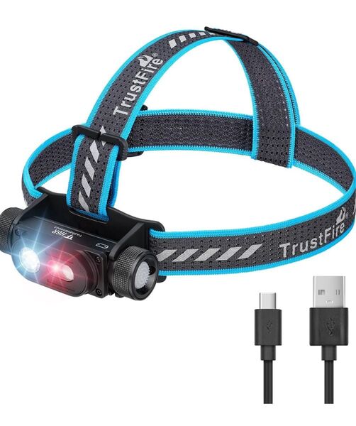 ヘッドライト 充電式 LEDヘッドランプ 釣り 1350ルーメン H6R懐中電灯 強力 高輝度 超軽量 18650 バッテリー