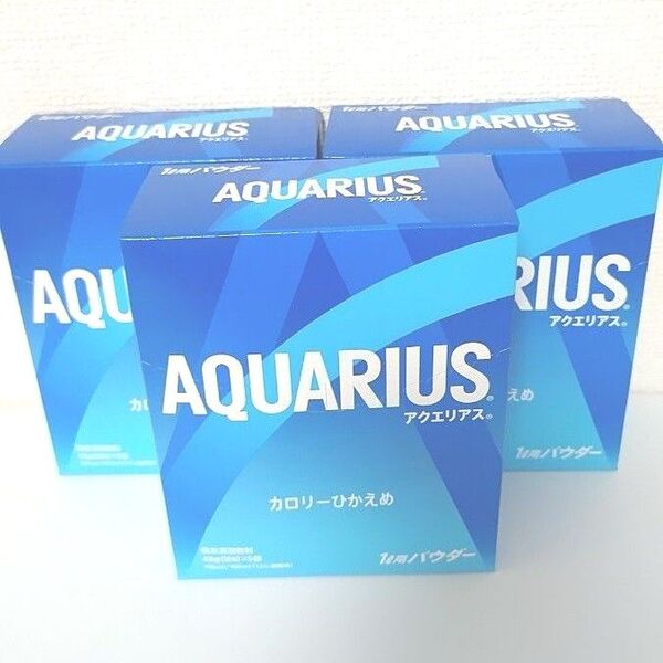 アクエリアス粉末 粉末清涼飲料 1L用パウダー48g×5袋×3箱 カロリー控えめ