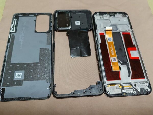 OPPO A54 5G ジャンク 部品取り 液晶ヒビあり フレーム バックパネル 基板なし パーツ 部品取り用注意