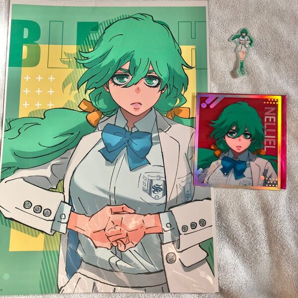 BLEACH WORLD クリアミニ色紙 A3ポスター ダイカットステッカー ~護廷高校&白砂女子ver.~ ネリエル