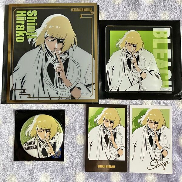 BLEACH WORLD クリアミニ色紙 インスタントフォト風シート 缶バッジ アクリルコースター 平子真子