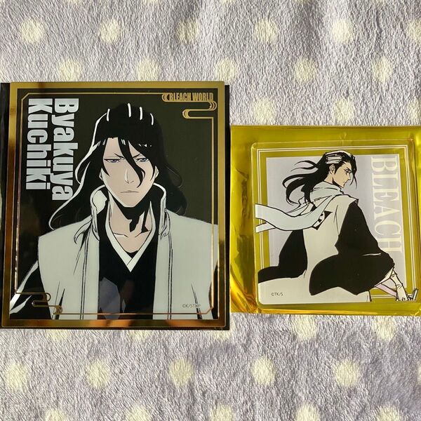 BLEACH WORLD クリアミニ色紙 コレクション アクリルコースター 朽木白哉