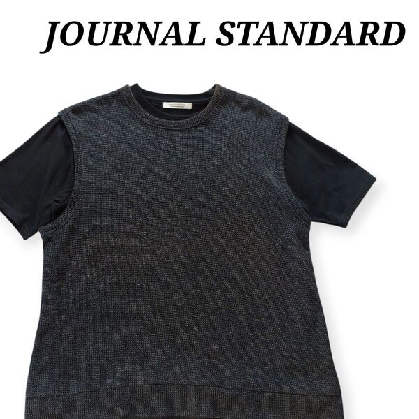 【希少】:JOURNAL STANDARD ジャーナルスタンダード ベスト Tシャツ レイヤード