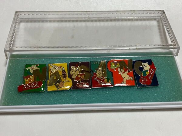 【中古】NAGANO五輪 1998 長野オリンピック コカ・コーラ ピンバッジ 6個セット コレクション