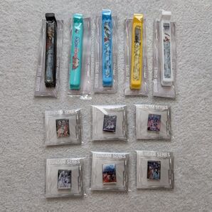 セブンイレブン限定 GUNDAM SERIESピンバッチ×6フードクリップ×5 合計11点