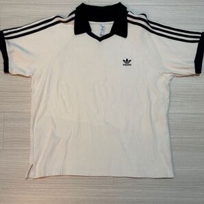 アディダス ワッフルポロシャツメンズTシャツ半袖 XL
