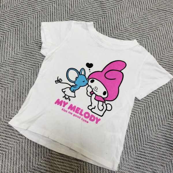 My Melody Tシャツ 120センチ 半袖 サンリオ マイメロ 夏服 綿