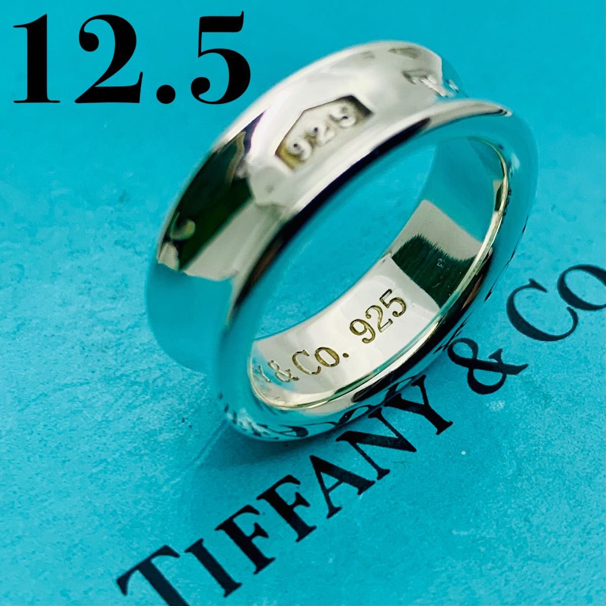 D856 極美品 ティファニー アトラス リング エナメル 指輪 12 .5 号 D856 極美品 ティファニー アトラス リング エナメル 指輪 12 5