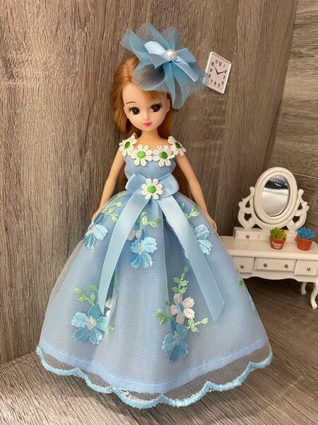 リカちゃん ブライス ハンドメイド服 ドレスB05