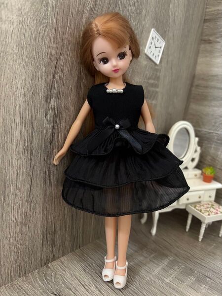 リカちゃん ブライス ハンドメイド服 ワンピースA 154