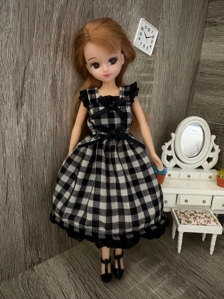 リカちゃん ブライス ハンドメイド服 ワンピースA 71