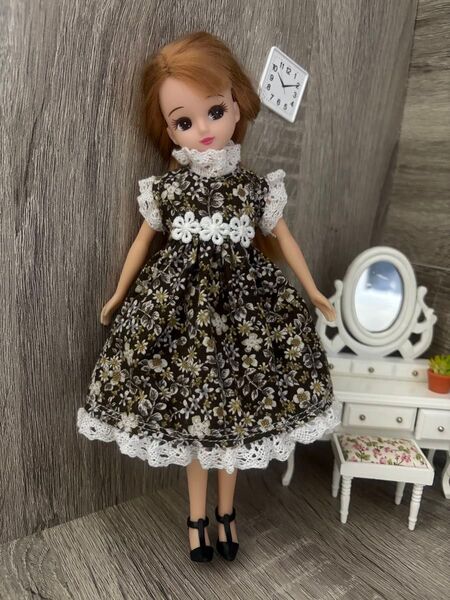 リカちゃん ブライス ハンドメイド服 ワンピースA 119