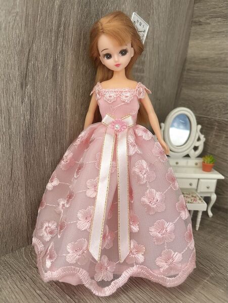 リカちゃん ブライス ハンドメイド服 ドレスB18