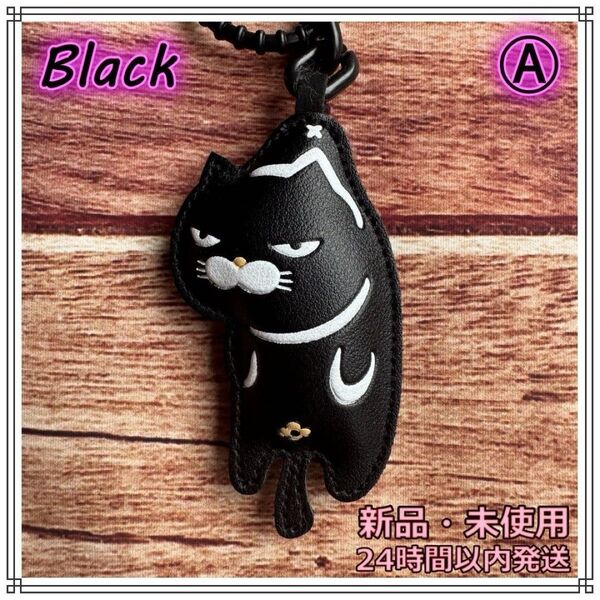黒猫 キーホルダー かわいい 長さ調整可能 チェーン バッグチャーム 新品 A ぶら下がりネコ バッグ チャーム ねこ おしゃれ