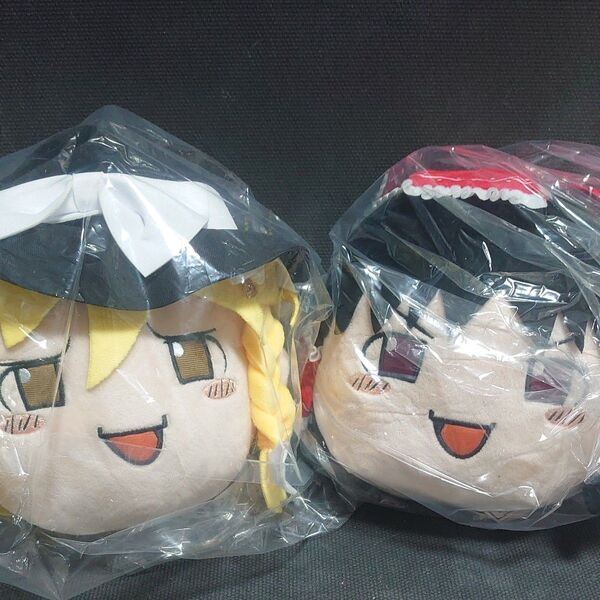 東方Project ゆっくりしていってね ぬいぐるみ 博麗霊夢 霧雨魔理沙