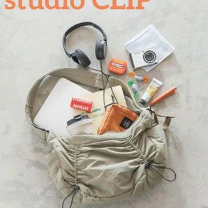 【完売品】studio CLIP 気が利く11ポケット ショルダーBAG カーキ