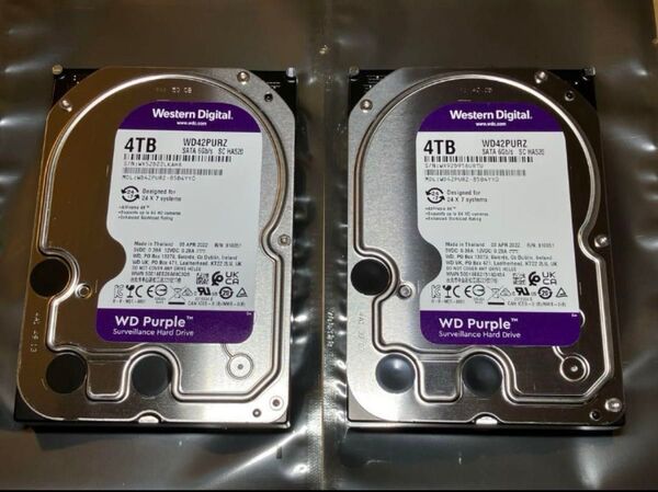 WD 4TB WD42PURZ PURPLE パープル HDD ハードディスク 3.5インチ