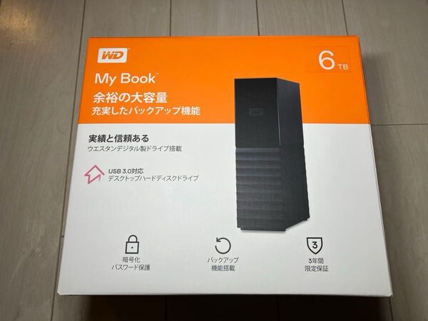 Western Digital 外付けハードディスク My Book 6TB USB 3.0 HDD WD 録画 レグザ ②